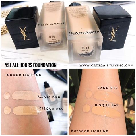 ysl foundation reviews all hours|all hours foundation shades.